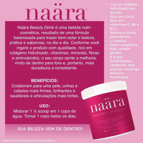 Naara Colágeno Tangerina 270g